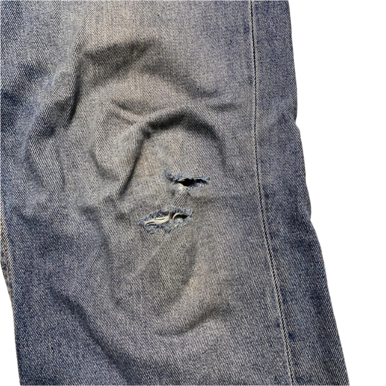 Levis 559 Baggy Blue Distressed Knee Jeans (36W)