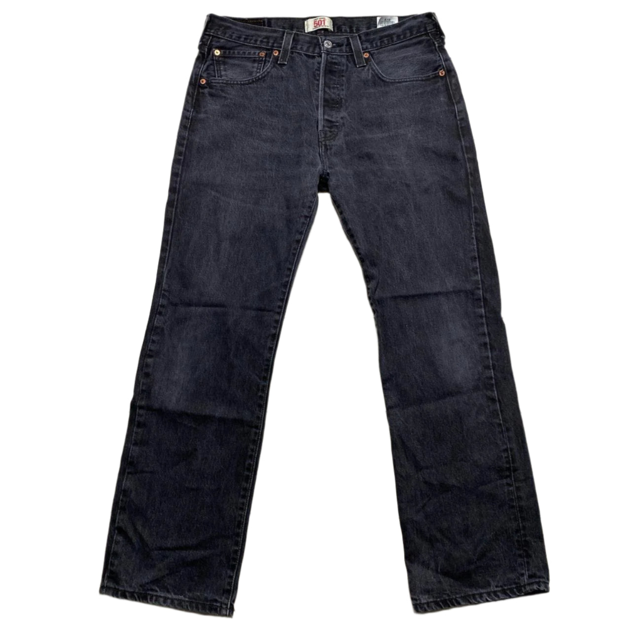 Levis 501 Dark Charcoal Baggy Jeans (W 30)
