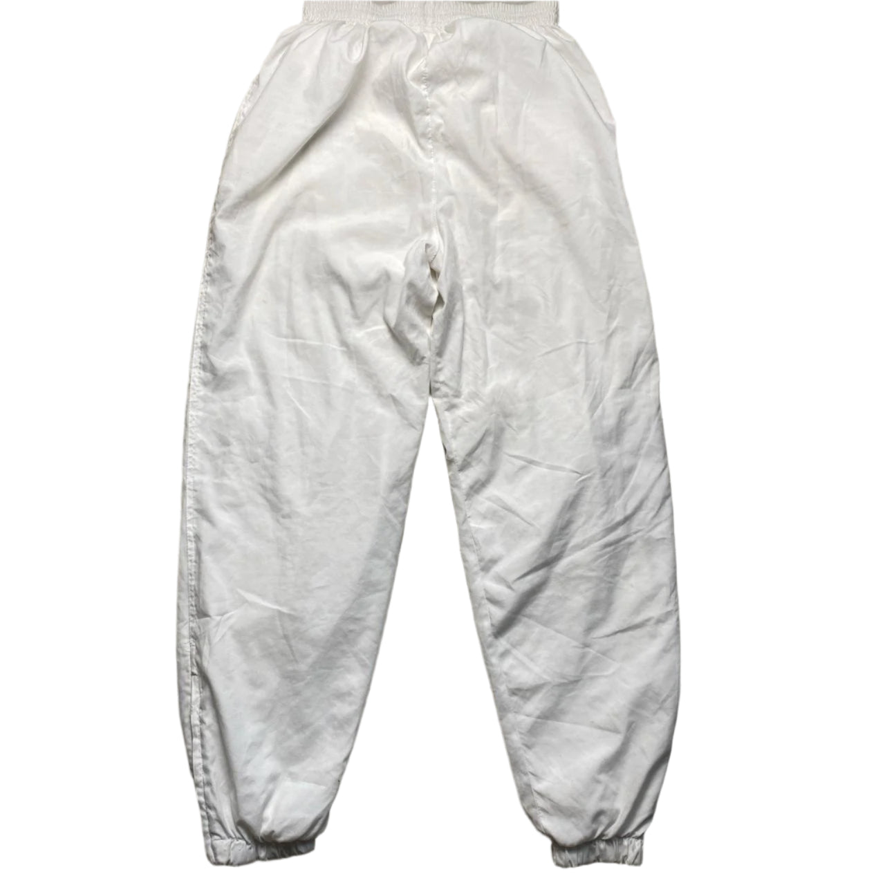 Lacoste Vintage White Shell Trackpant Bottoms (M)