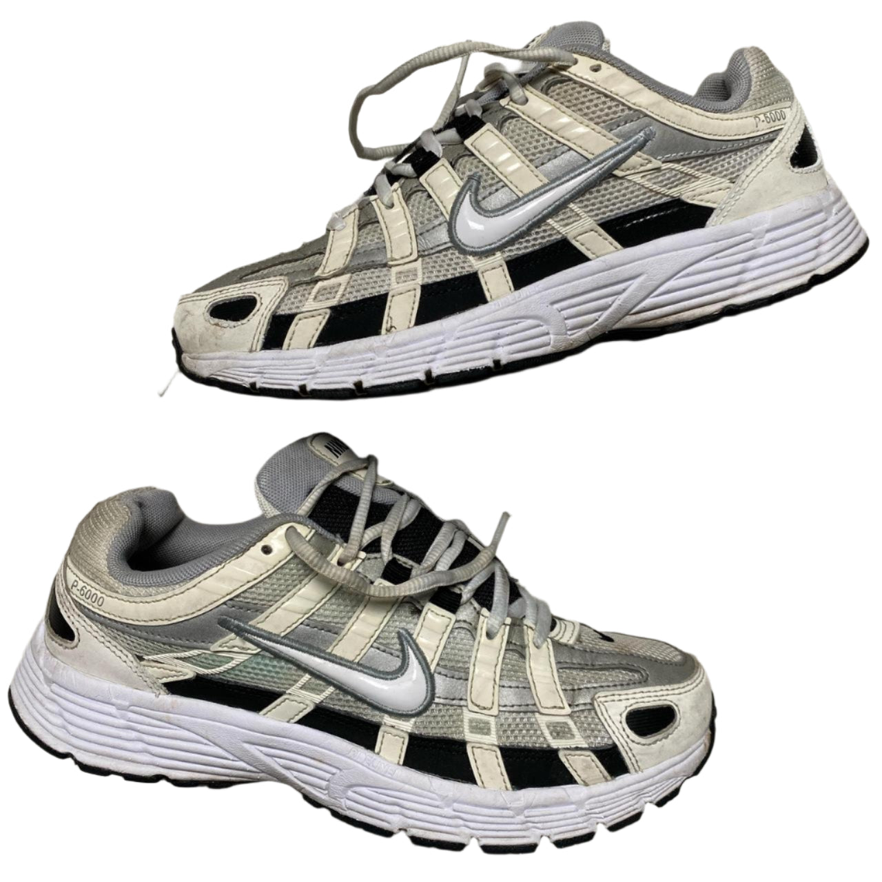 Nike p6000 White and Black (UK 6)