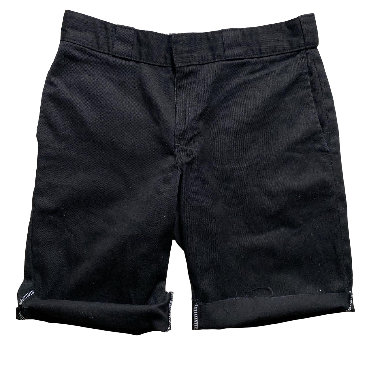 Dickies Black 874 Cut Down Trouser Shorts (34W)