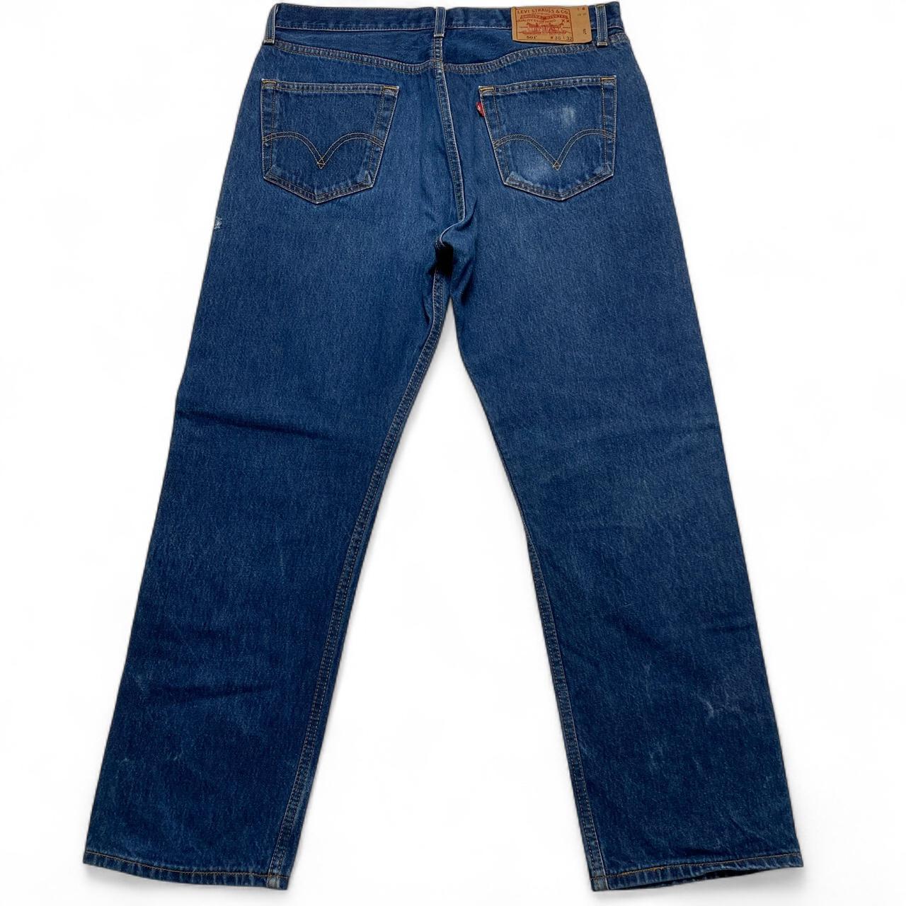 Levi's 501 Vintage Navy Blue Baggy Jeans (36W)