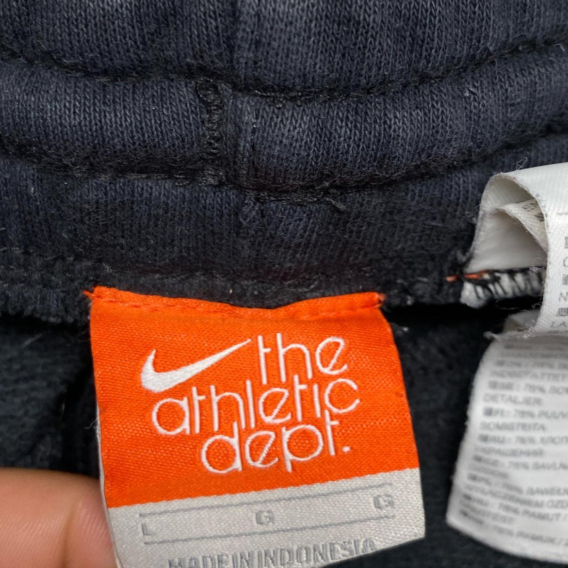 Nike Athletic Department Vintage Black and White Baggy Joggers (L)