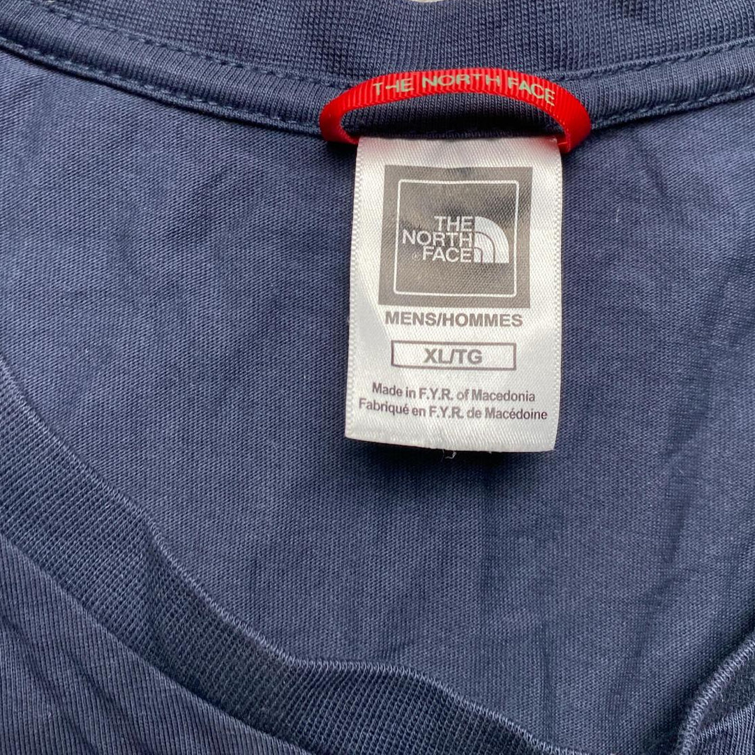 The North Face Navy and Red T Shirt (XL)