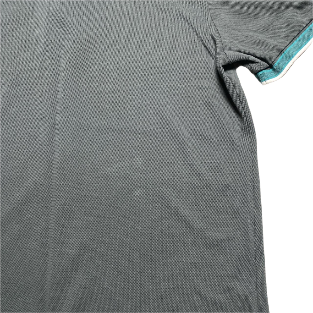 Hugo Boss Grey White and Blue Polo Shirt (L)
