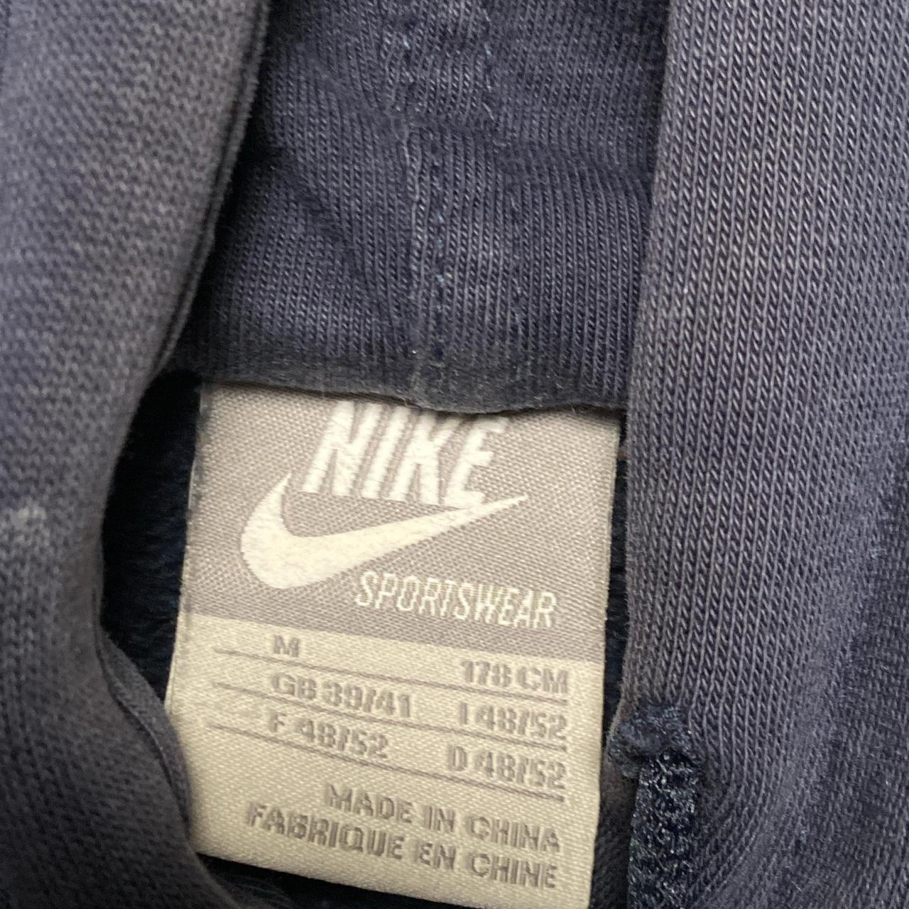 Nike Football Vintage y2k Navy Blue and Yellow Gradient Hoodie (M)