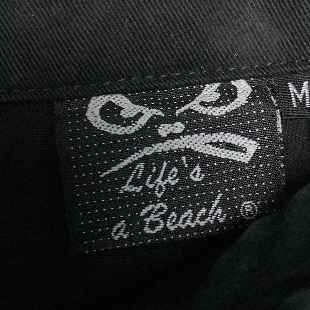 Lifes a Beach No Fear Eyes Cargo Trousers Black and White (32W)