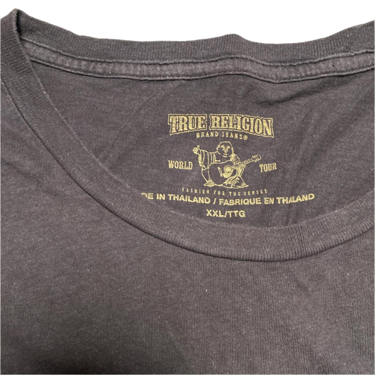 True Religion Black and White T Shirt (2XL)