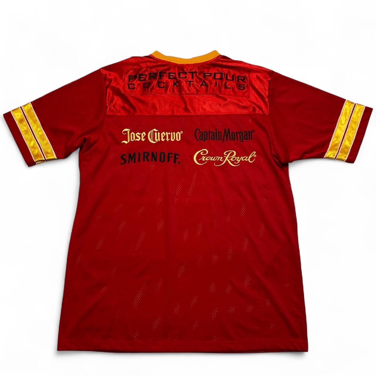 Captain Morgan Vintage y2k Red and Yellow Jersey (XL)