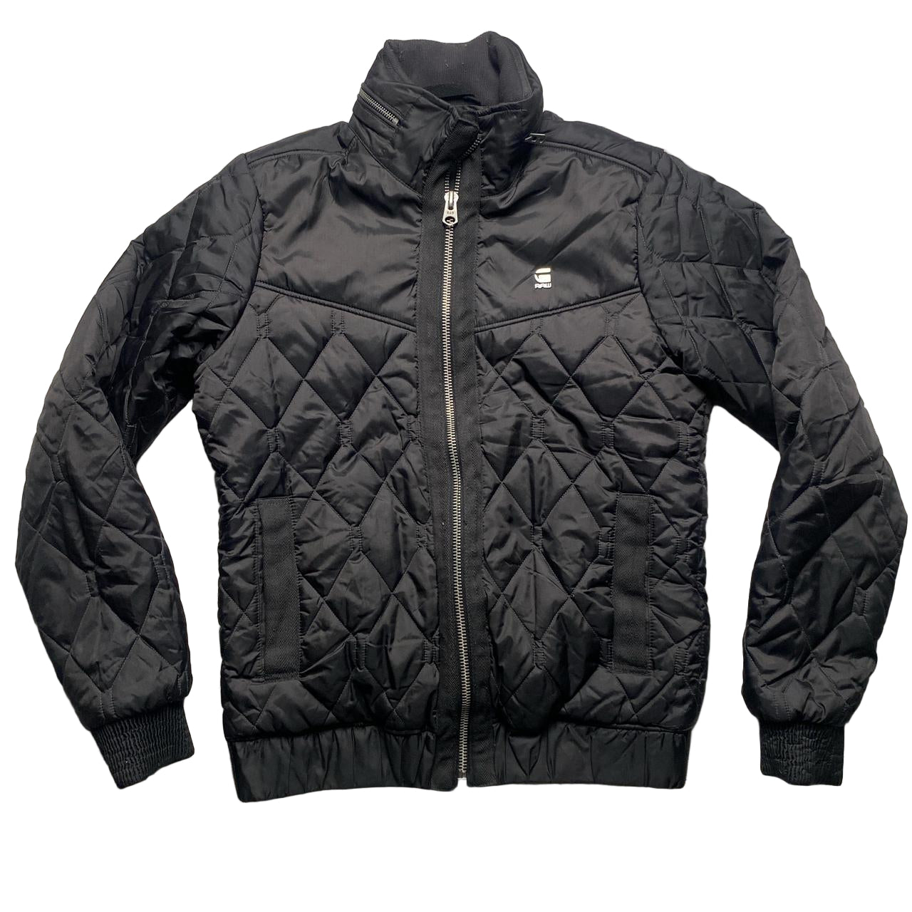 G Star Black Quilted Bomber Jacket (S)