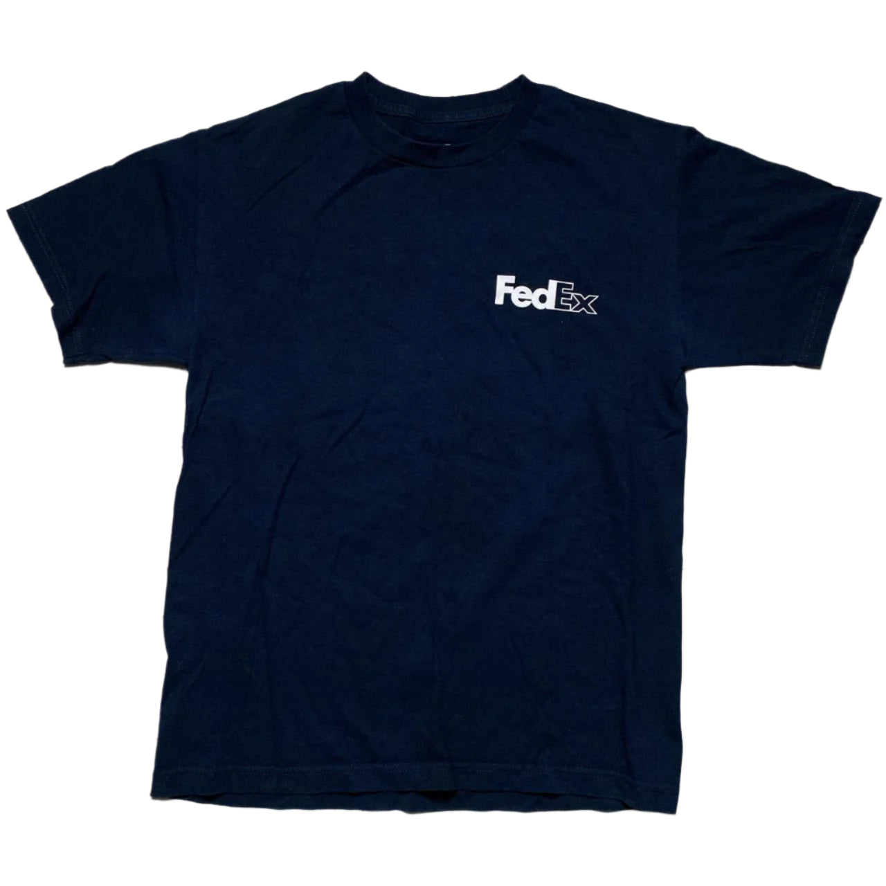FedEx Navy and White T Shirt (M)