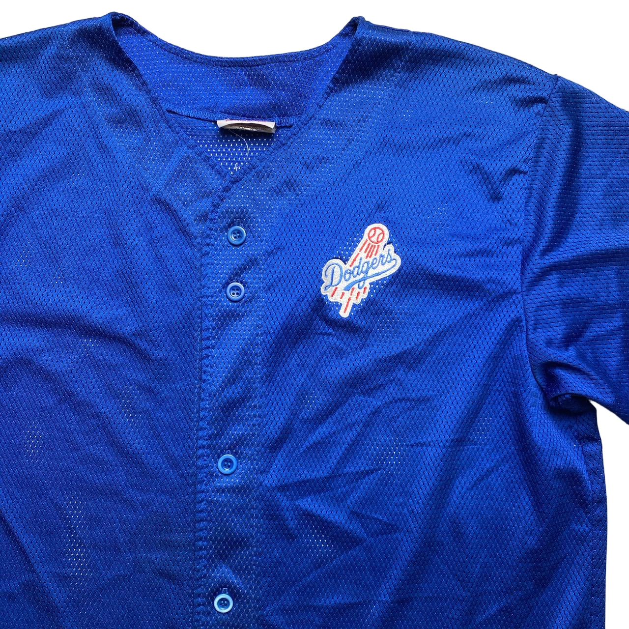 LA Dodgers Vintage Baseball Button Up Jersey Levy Restaurant (XL)