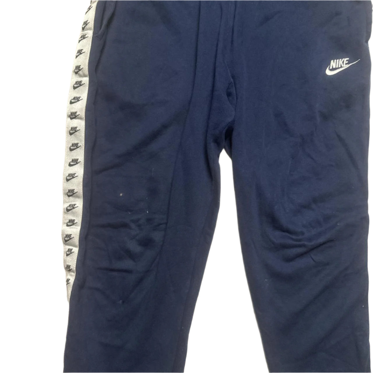 Nike Navy and White Multi Swoosh Full Tracksuit (L)