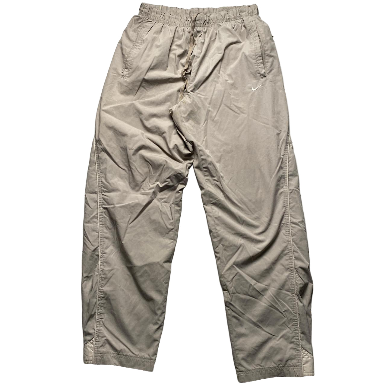 Nike Vintage Cream Shell Trackpant Baggy Bottoms (L)
