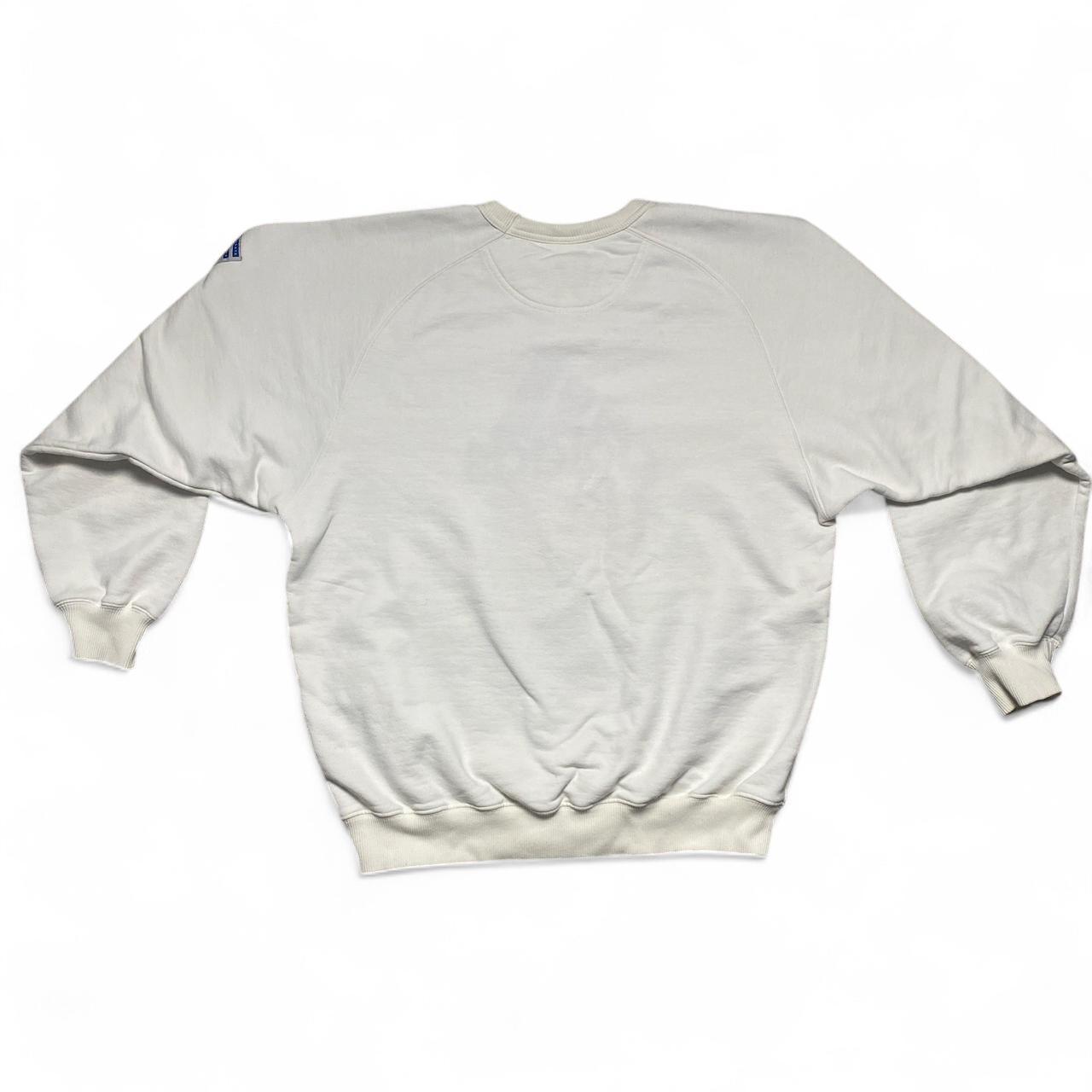 Adidas Equipment Blue and White Vintage Jumper (S)