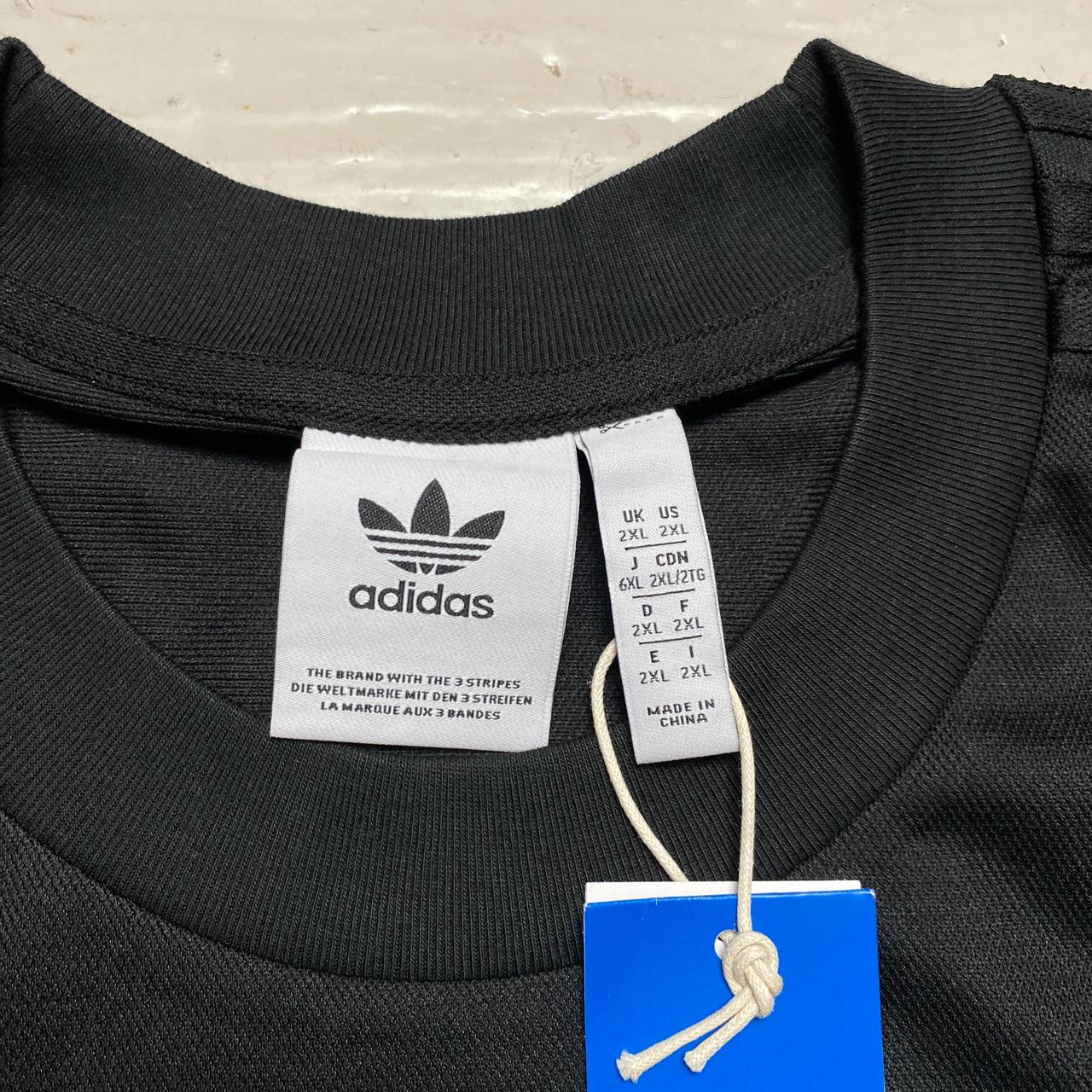 Adidas Originals NTS Black and White Football Style Jersey T Shirt (2XL)