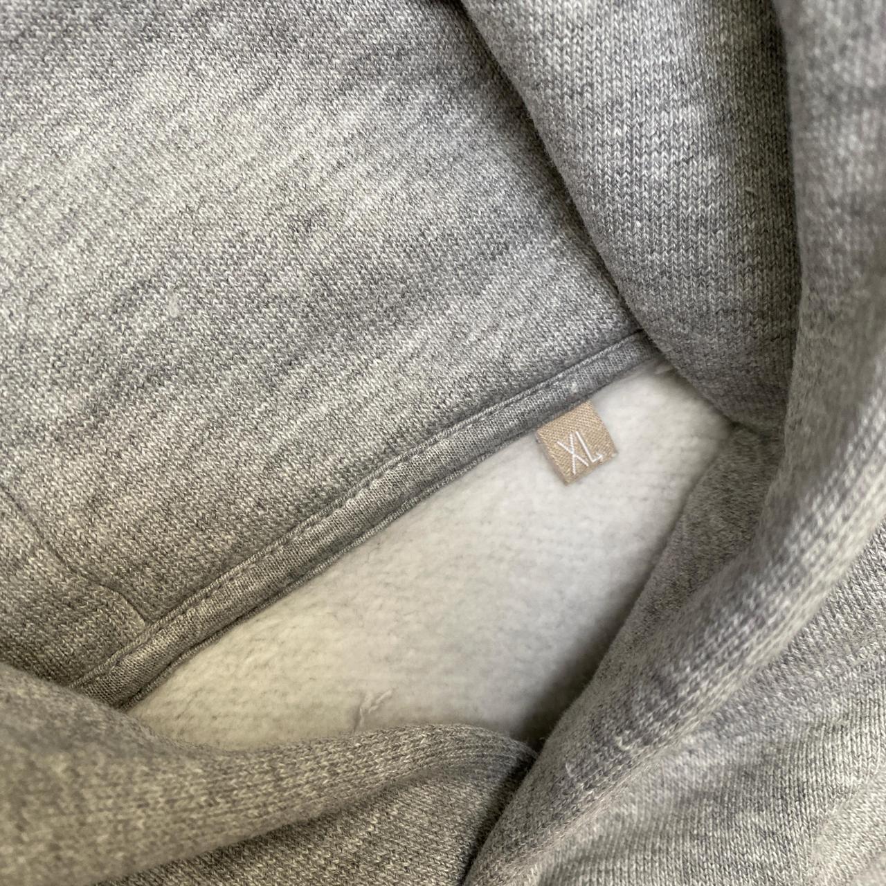 Motherlan Grey and White Hoodie (XL)