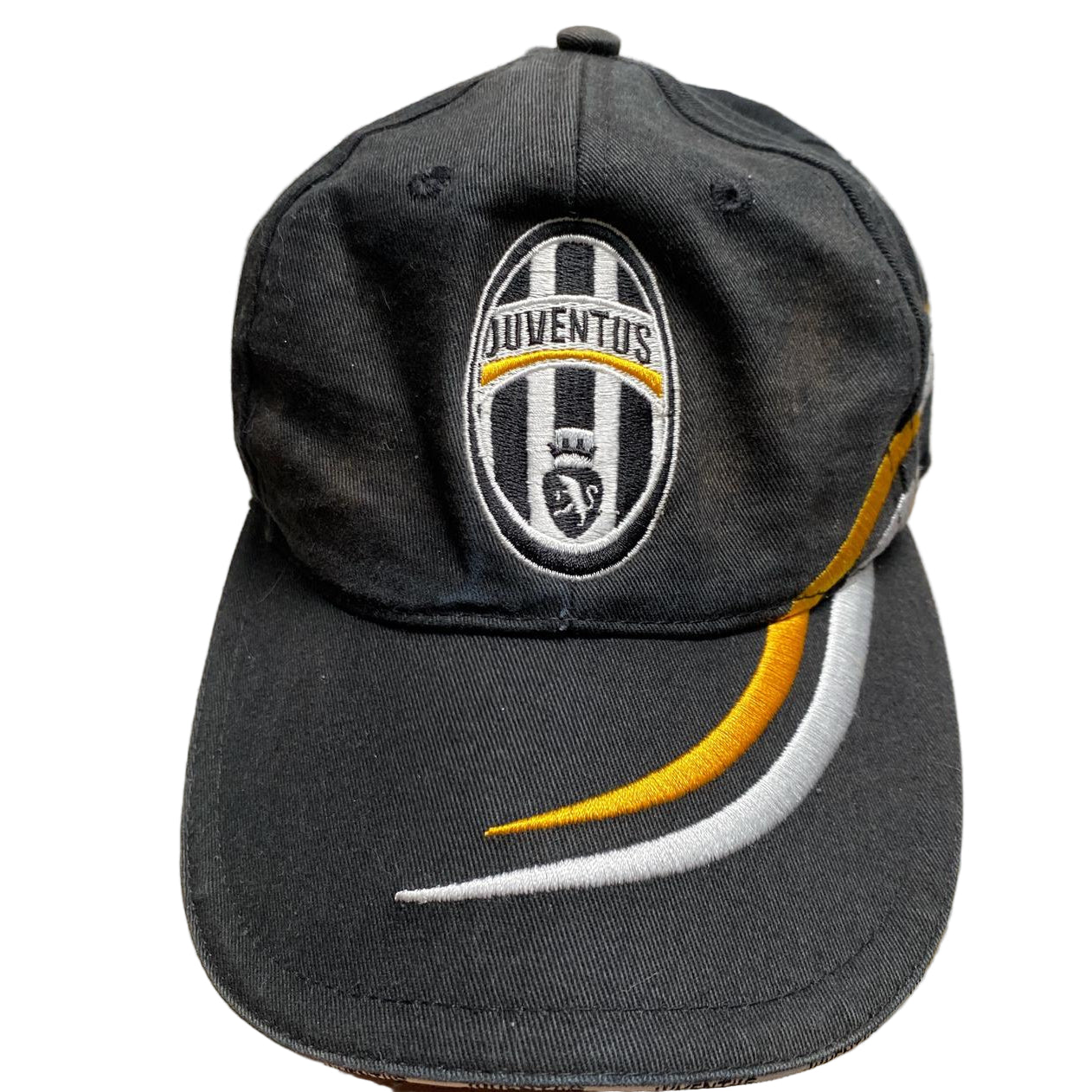 Juventus Black Yellow and White Cap