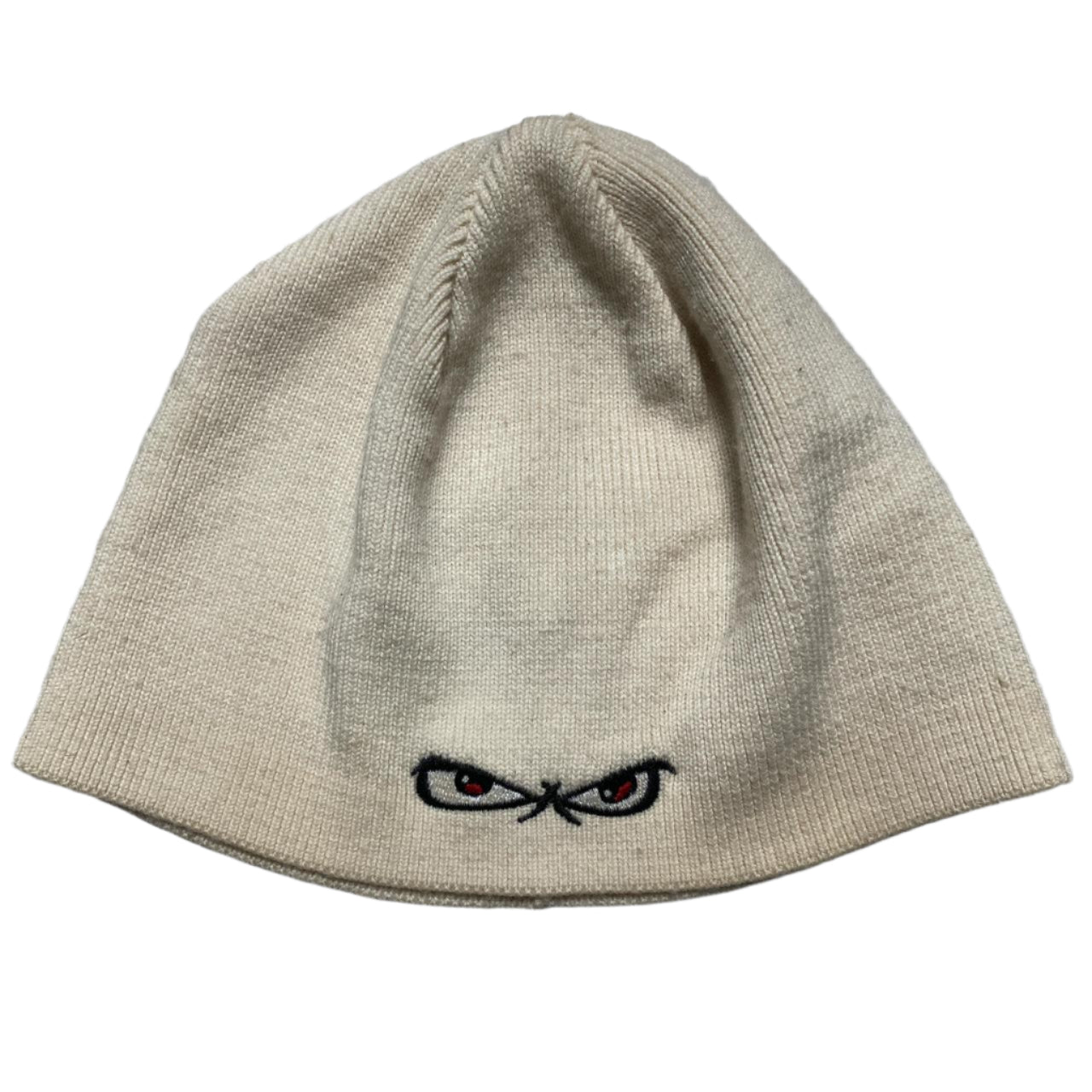 No Fear Eyes White Beanie Hat