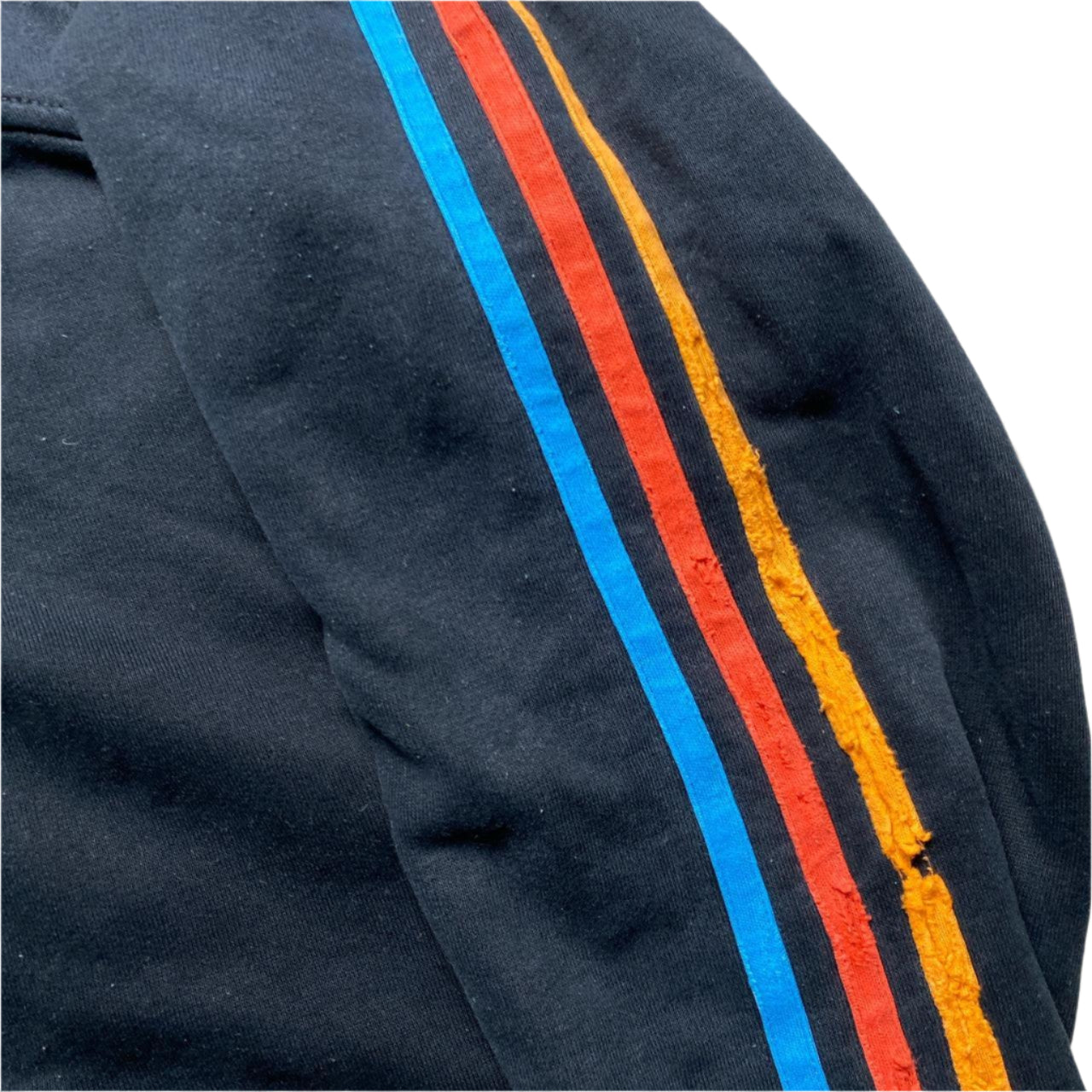 Adidas Performance Essentials Black Orange Red and Blue Multi Colour Full Tracksuit (M/S)