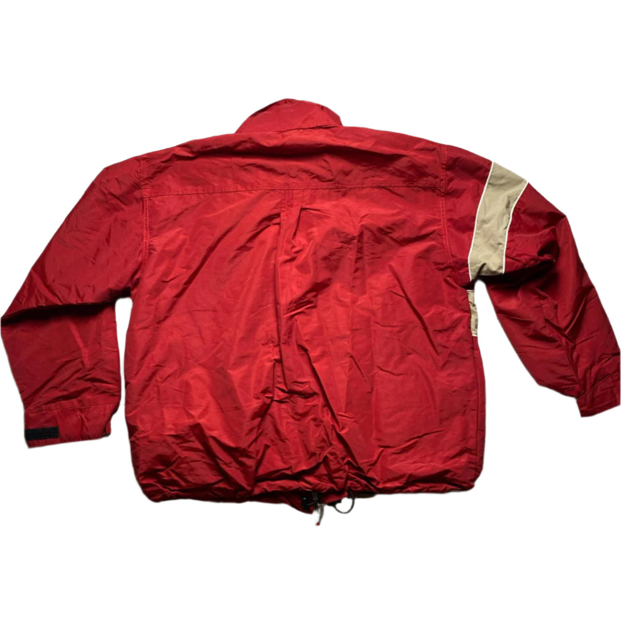 Stepson Vintage USA Red and Cream Puffer Jacket (L)