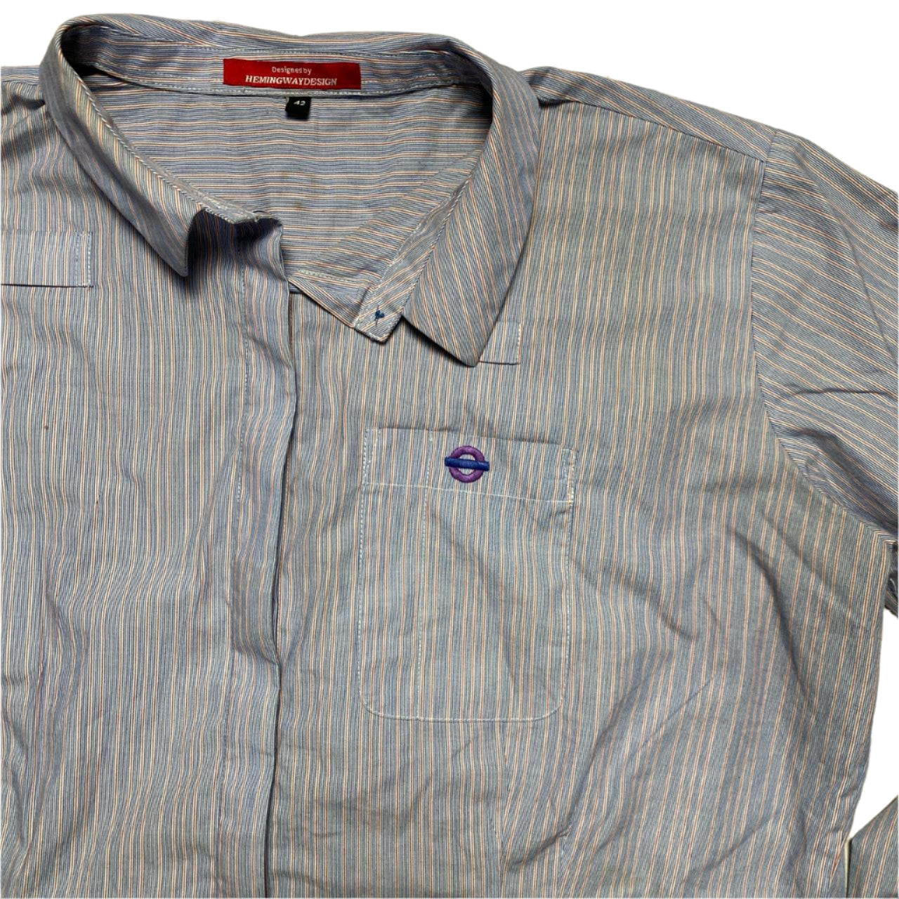 Workwear Purple Long Sleeve Shirts (42 L)
