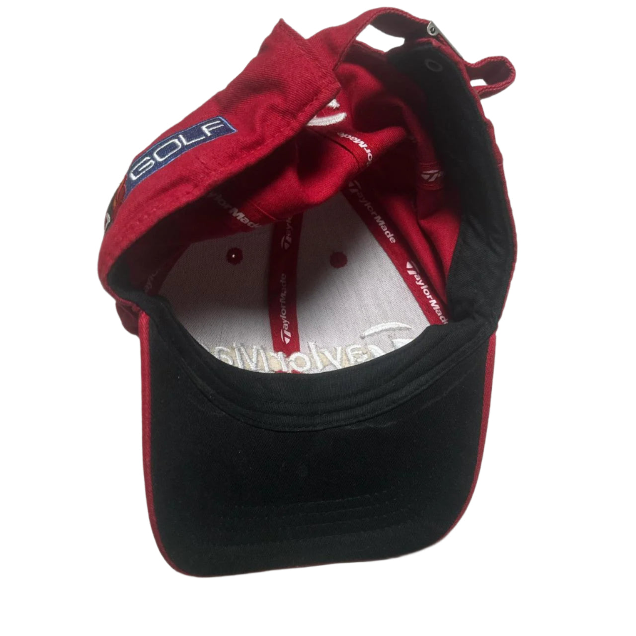Taylor Made China India Red and White Golf Cap
