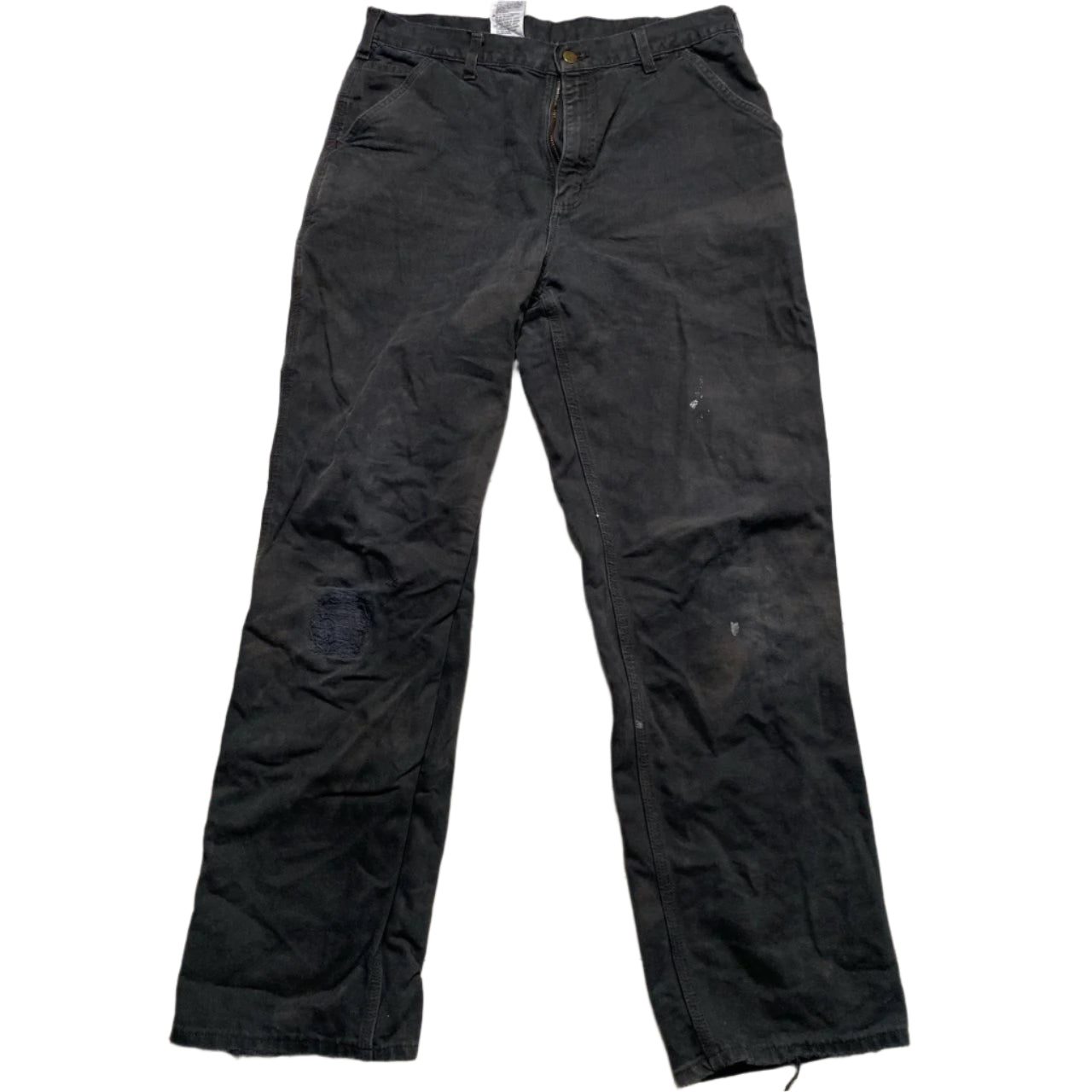 Carhartt Cargo Workwear Carpenter Black Trousers Jeans (35W)