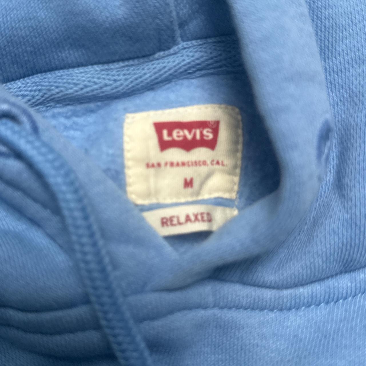 Levis Light Blue and Red Hoodie (M)