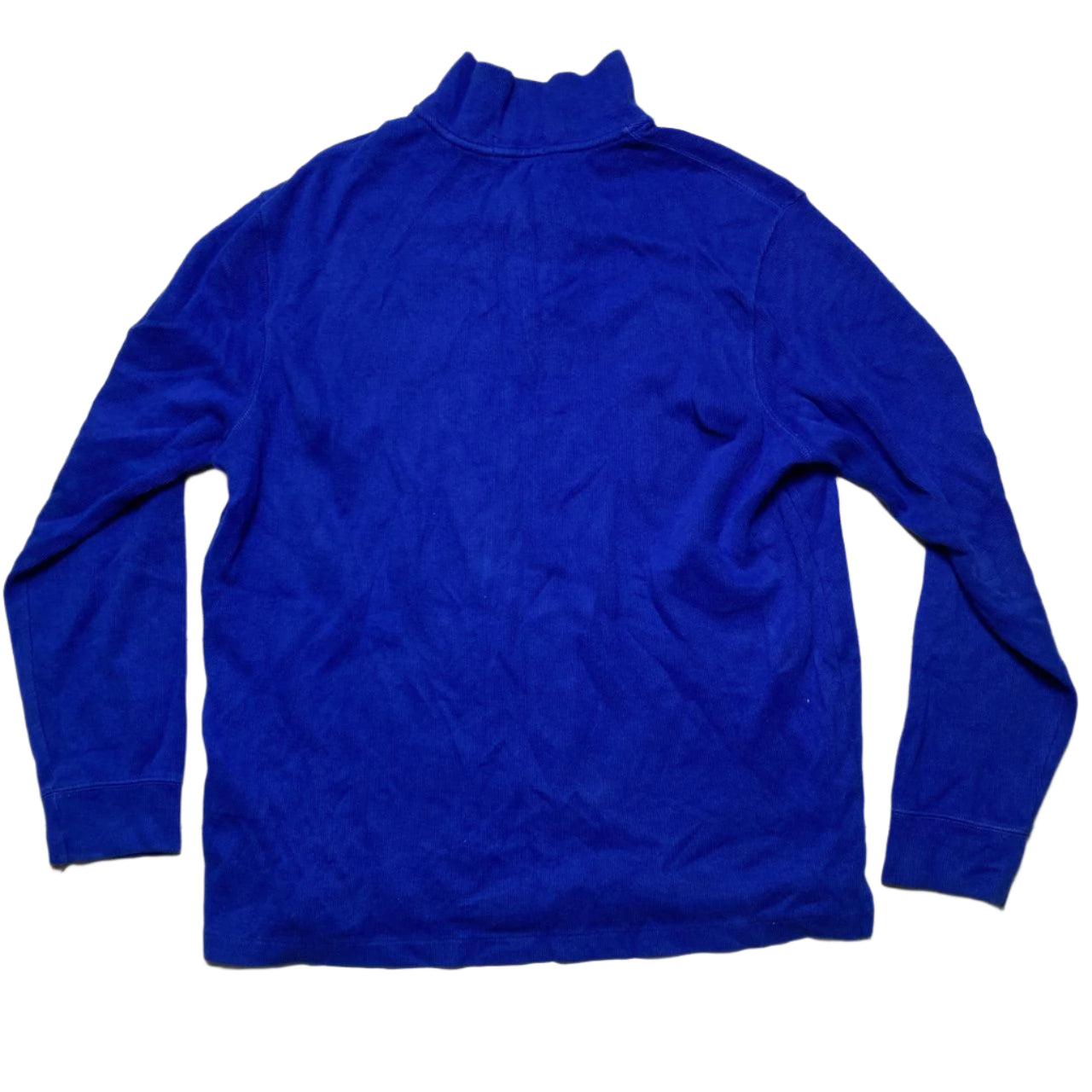 Polo Ralph Lauren Blue and Red Quarter Zip Jumper (L)
