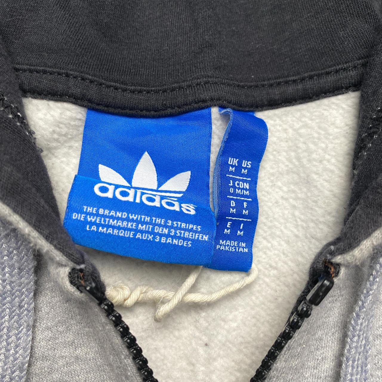 Adidas Grey and Black Hoodie (M)