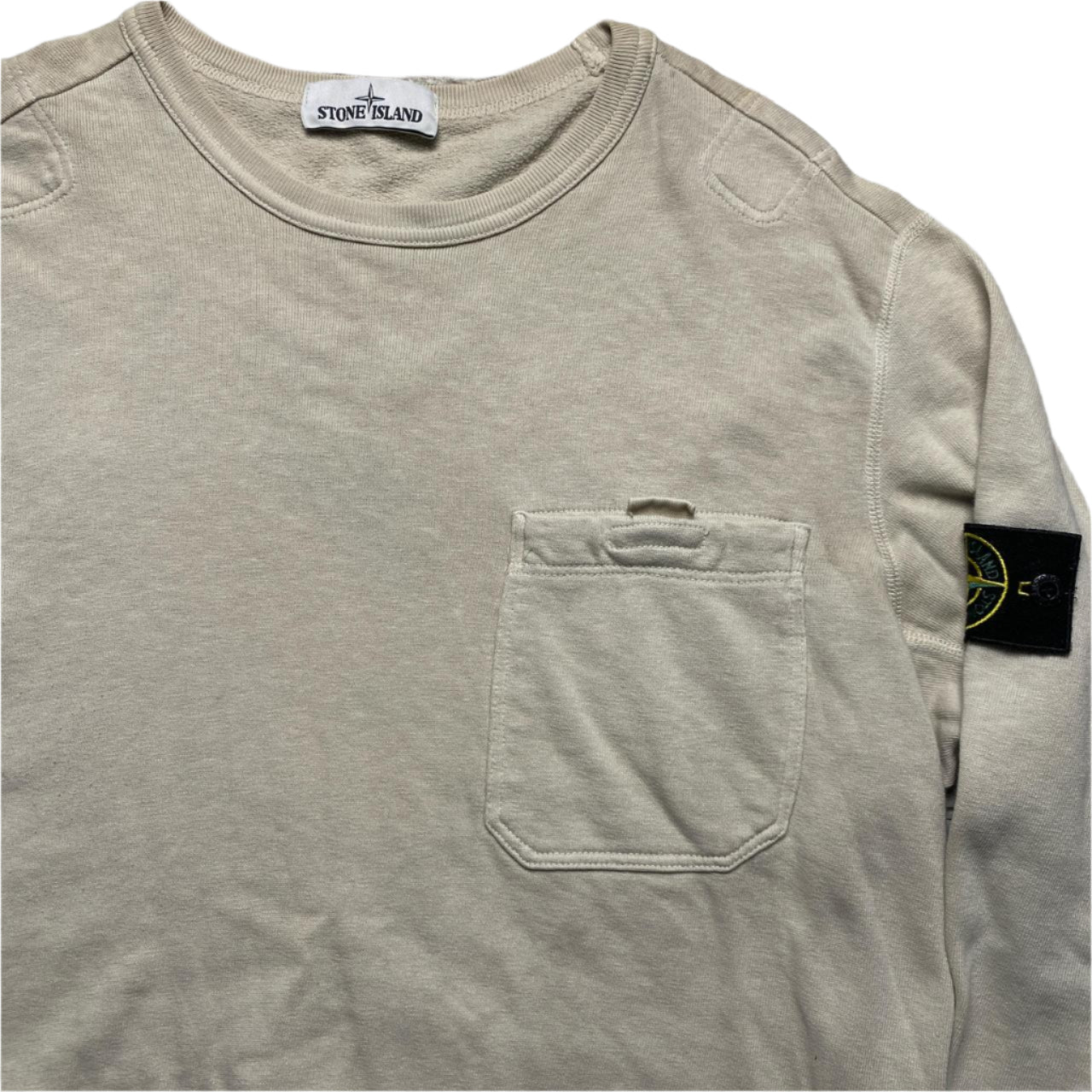 Stone Island Cream Jumper (L)