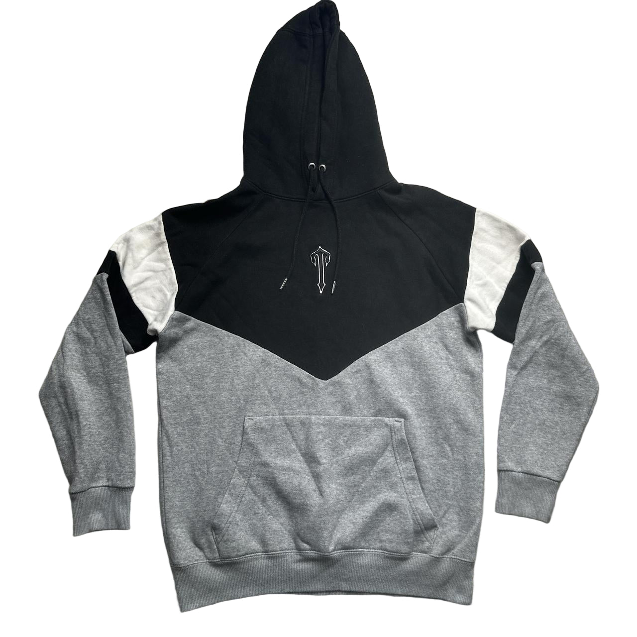 Trapstar Grey Black and White Hoodie (L)