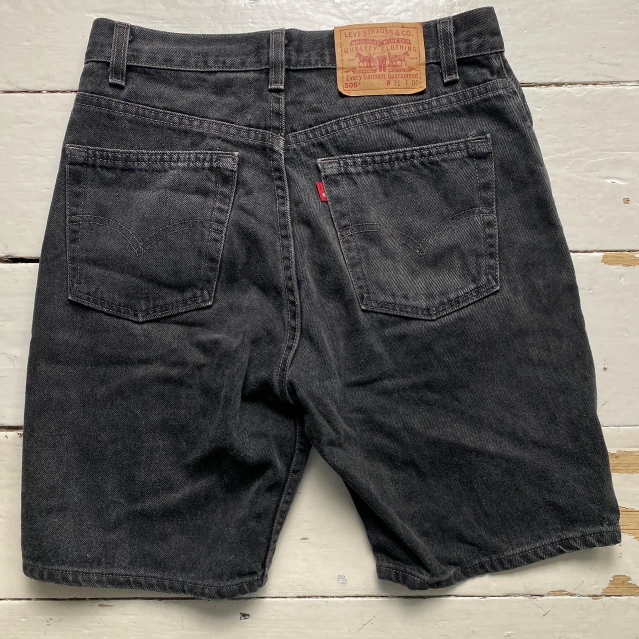 Levis 505 Grey Jean Jorts Shorts