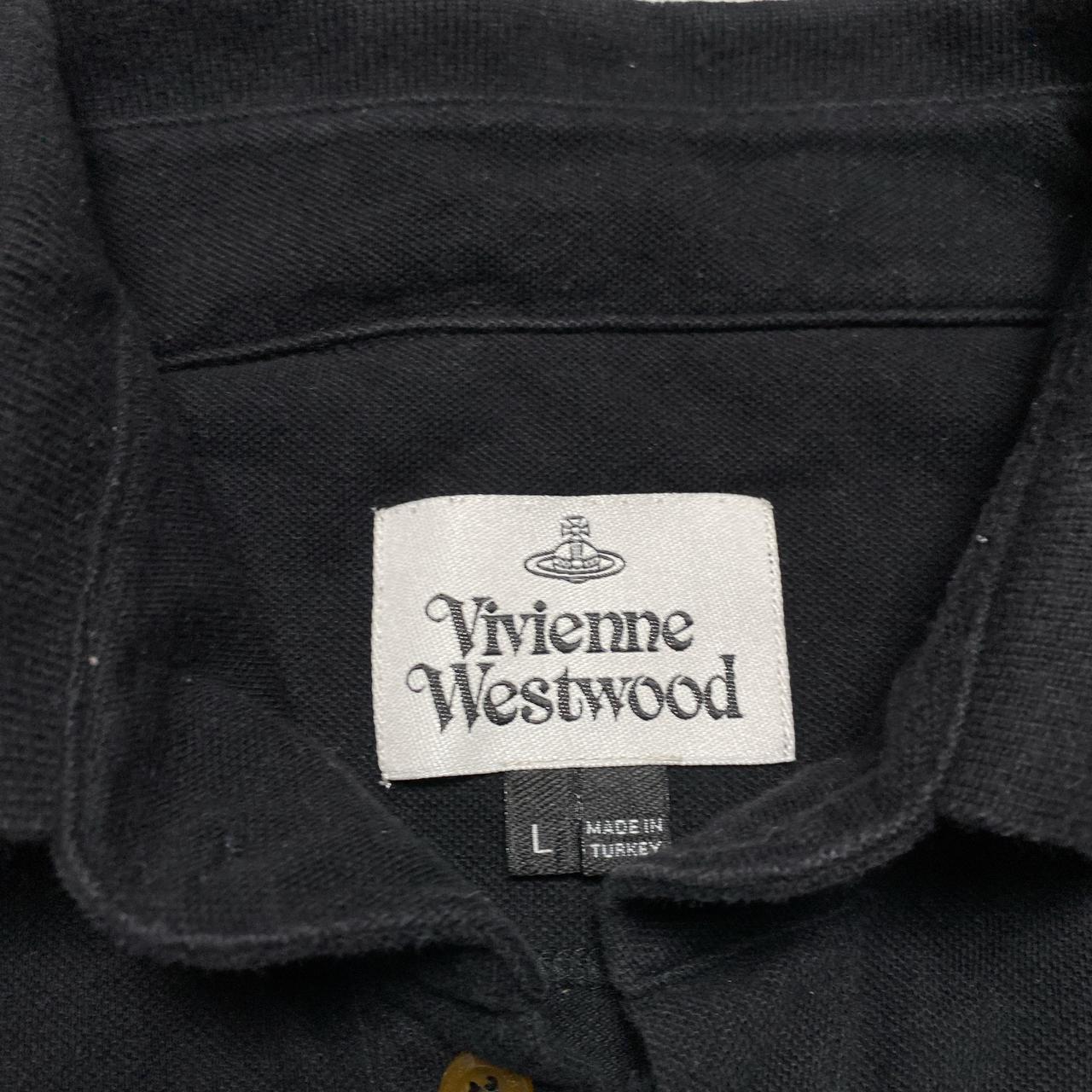 Vivienne Westwood Black and Yellow Long Sleeve Polo Shirt (L)