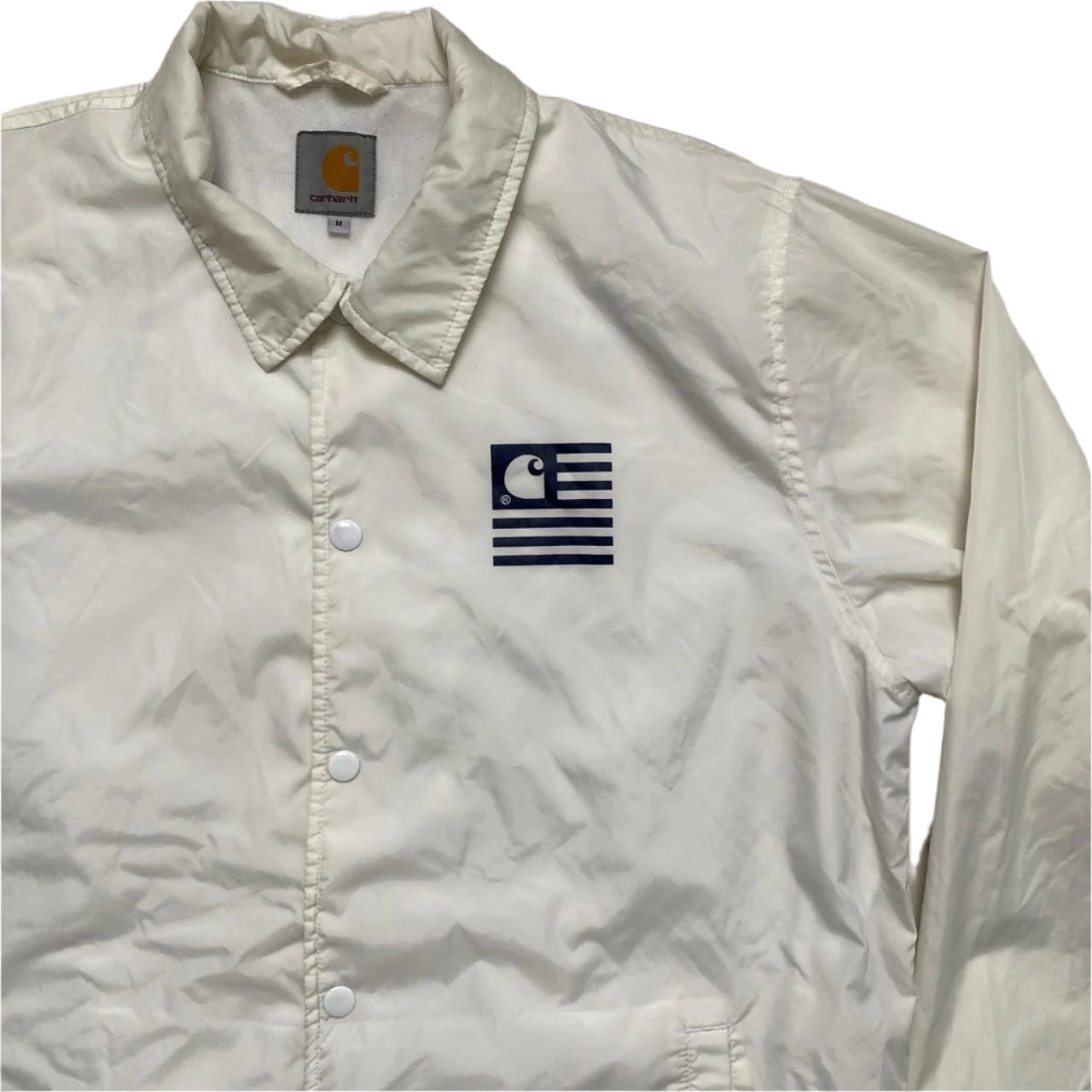 Carhartt WIP White and Black Livhtweight Jacket (M)