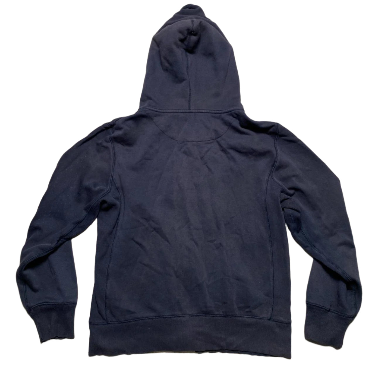 Nike Swoosh Athletic Department Navy and White Hoodie (S)