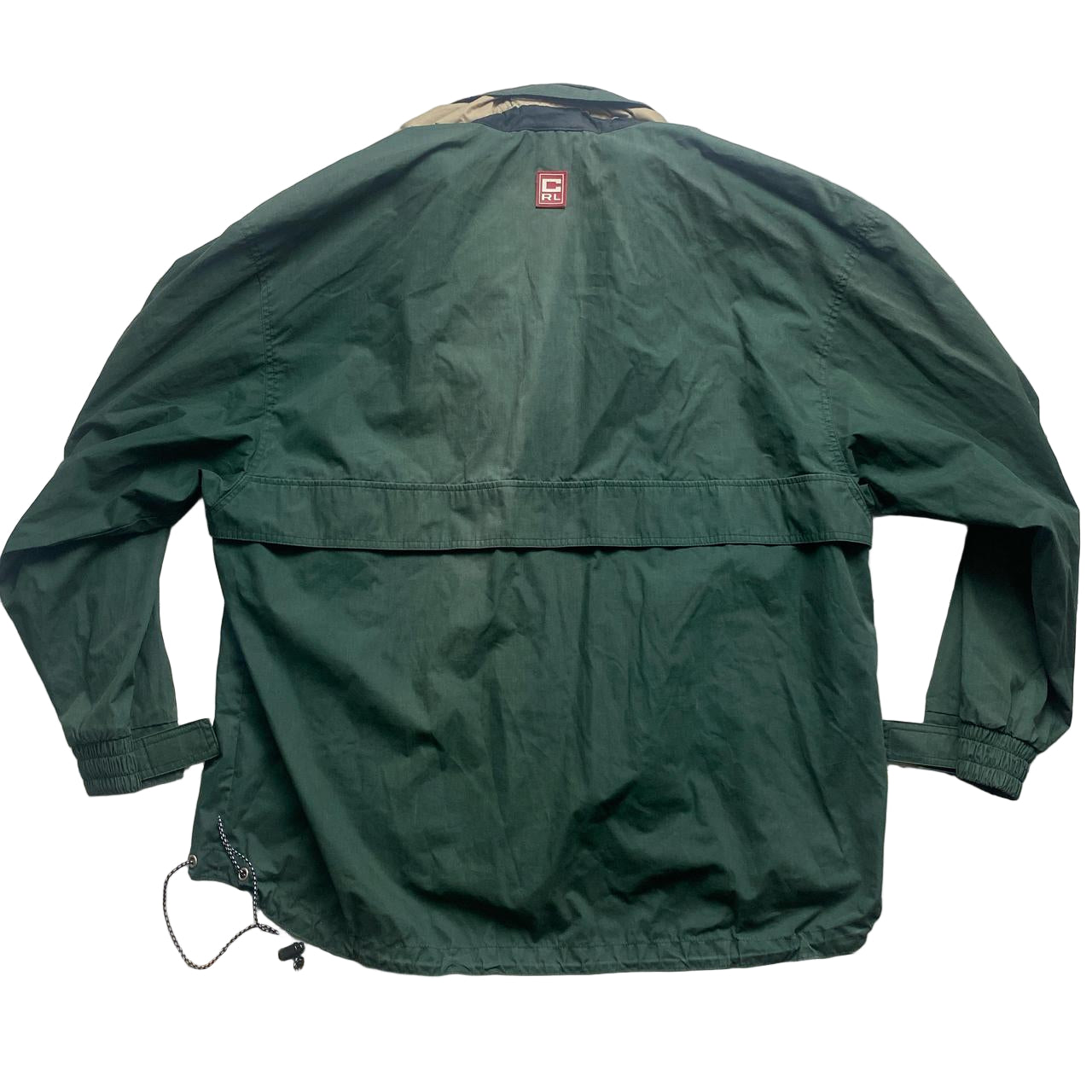 Chaps Ralph Lauren Vintage Green Quarter Zip Skiddoo Jacket (L)