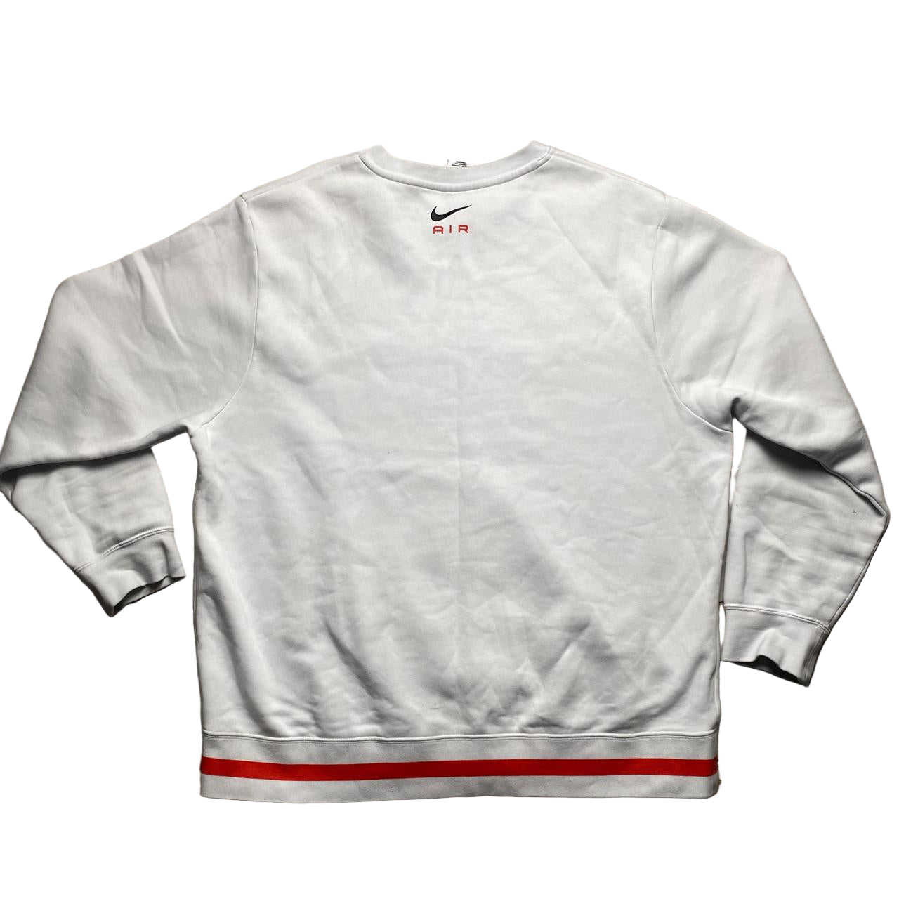 Nike Air Swoosh White Black and Red Jumper (XL)
