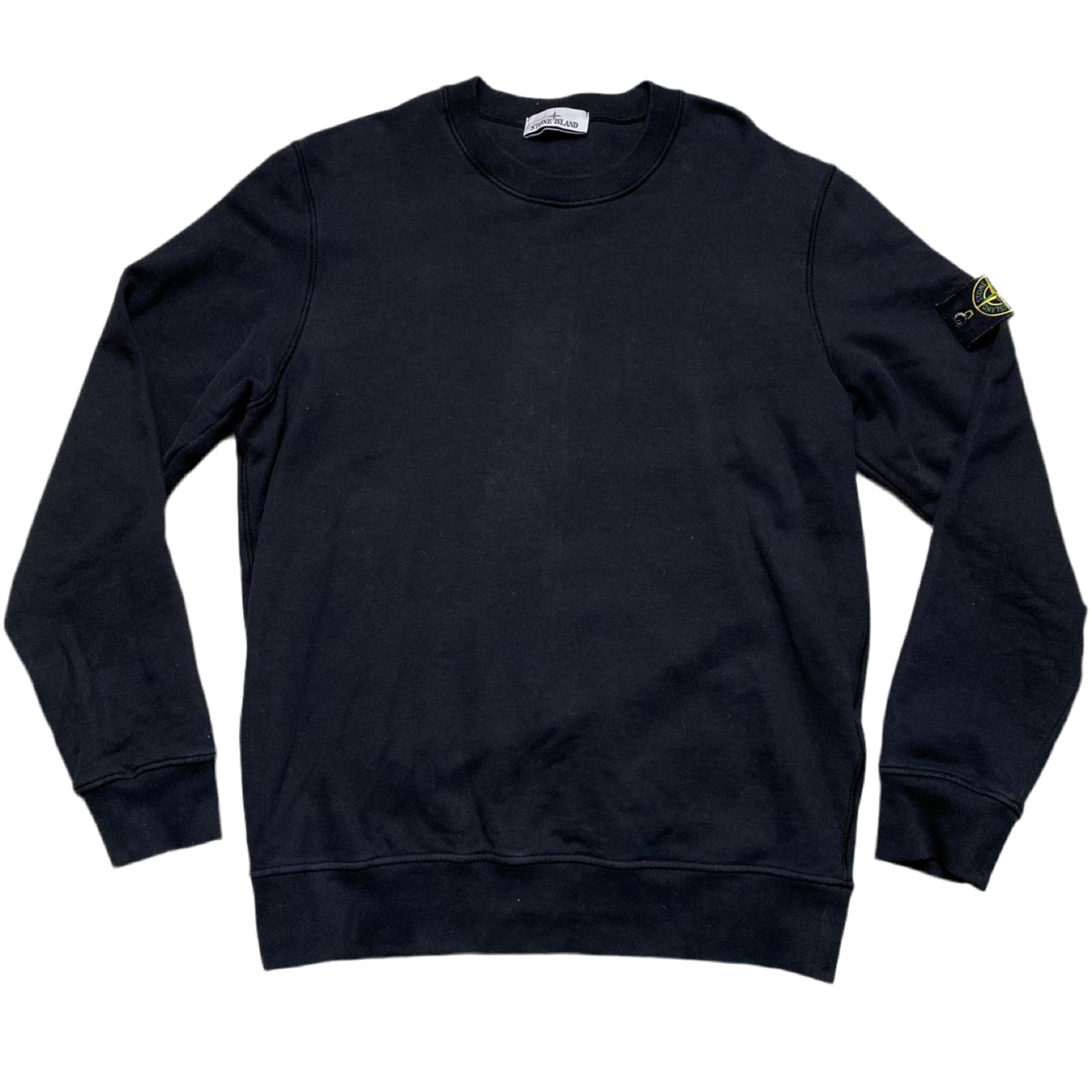 Stone Island Black Crewneck Jumper (XL)