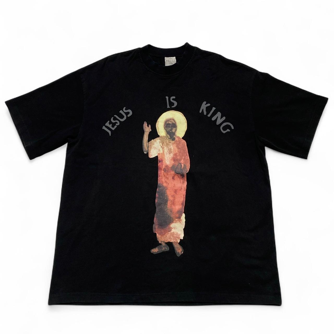 Jesus is King Yeezus Kanye West Ye Black T Shirt (L)