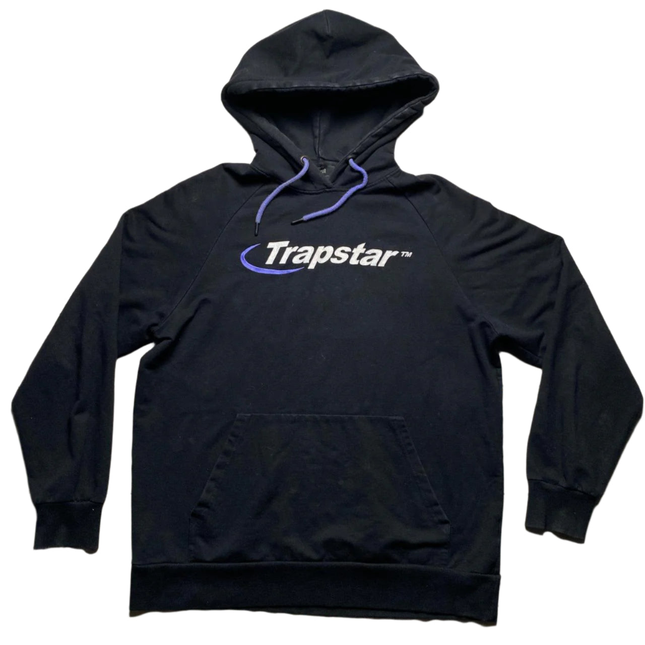 Trapstar Black White and Purple Hoodie (M)