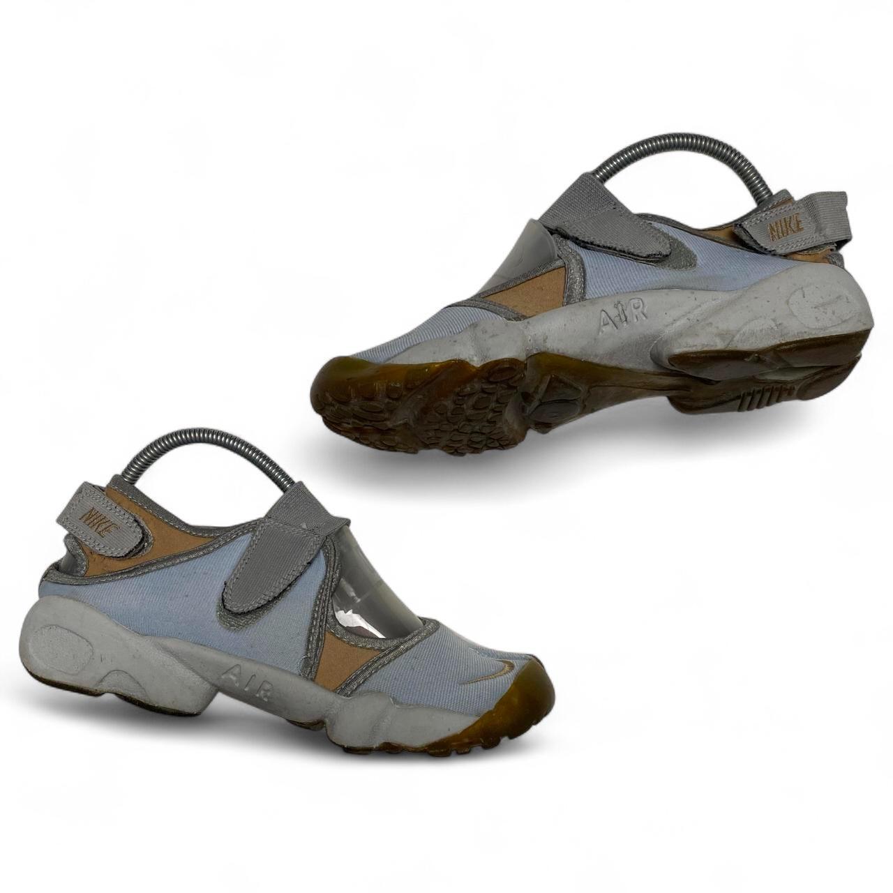 Nike Air Rift Baby Blue and Gold Trainers (UK 7.5)