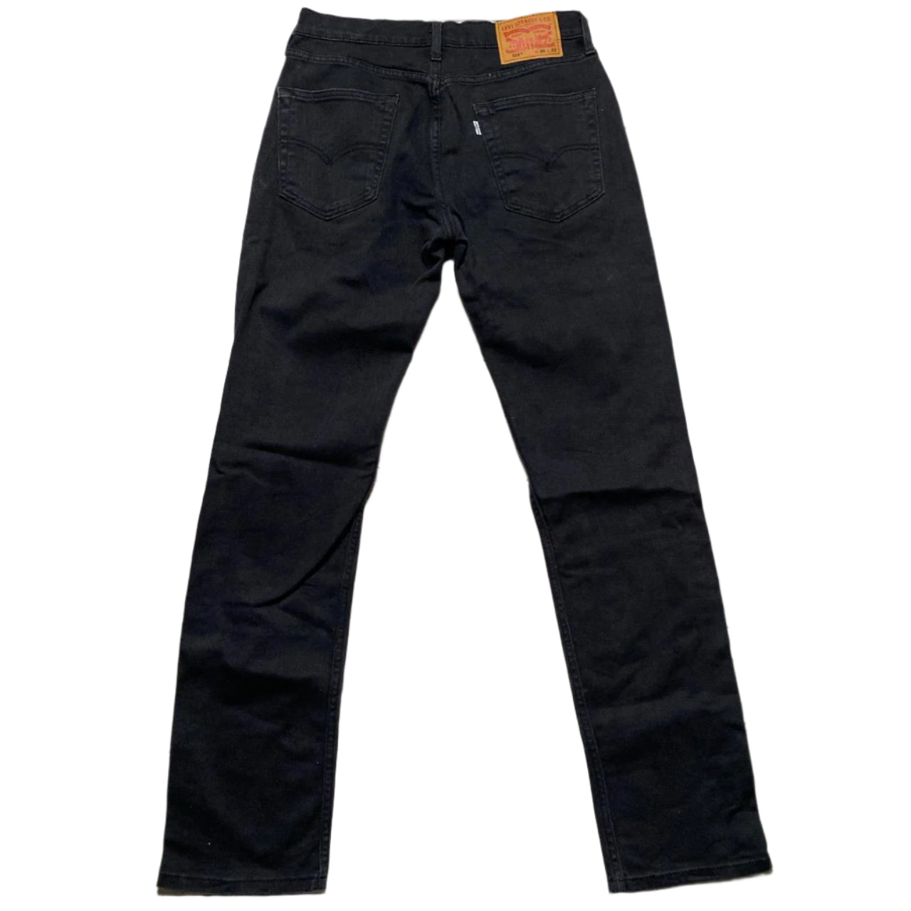Levis 514 Black Straight Jeans (W 30)