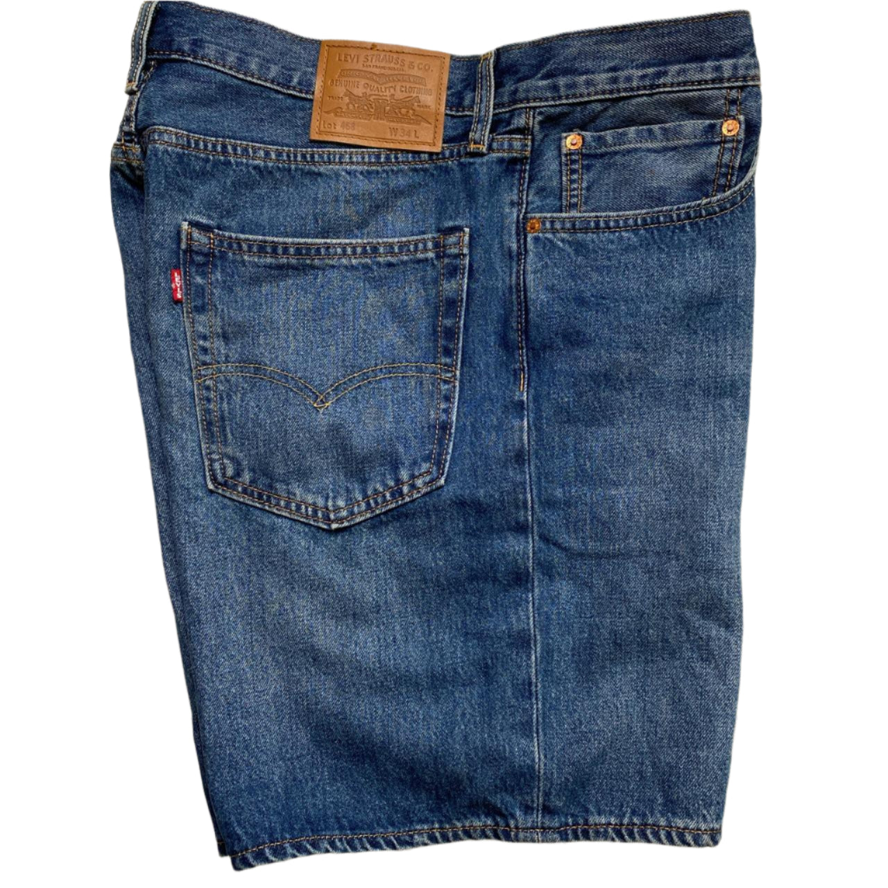 Levis 468 Navy Jorts Jean Shorts (34W)