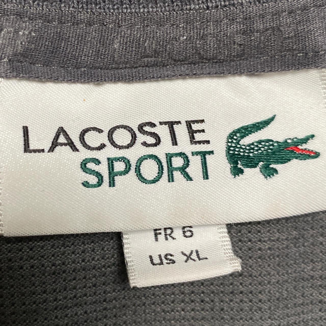 Lacoste Grey Long Sleeve Polo Shirt (XL)