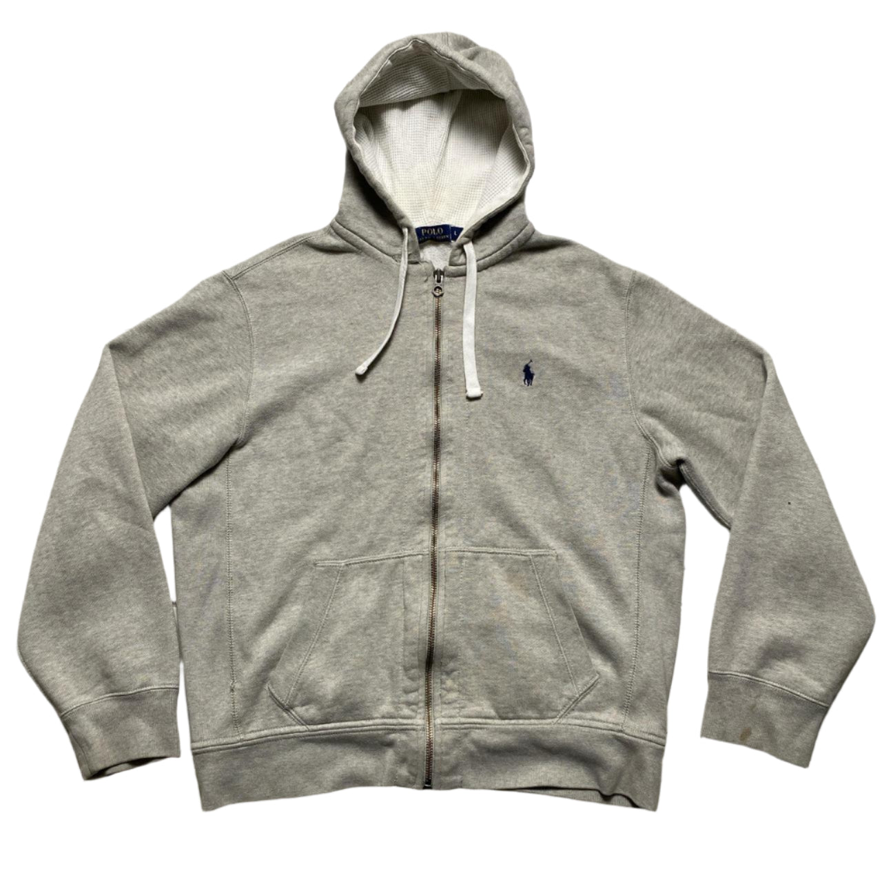 Polo Ralph Lauren Grey and Navy Hoodie (L)