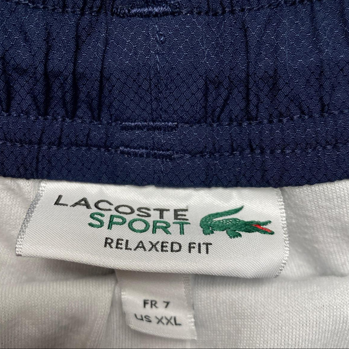 Lacoste Navy Blue Shell Trackpant Shorts (2XL)