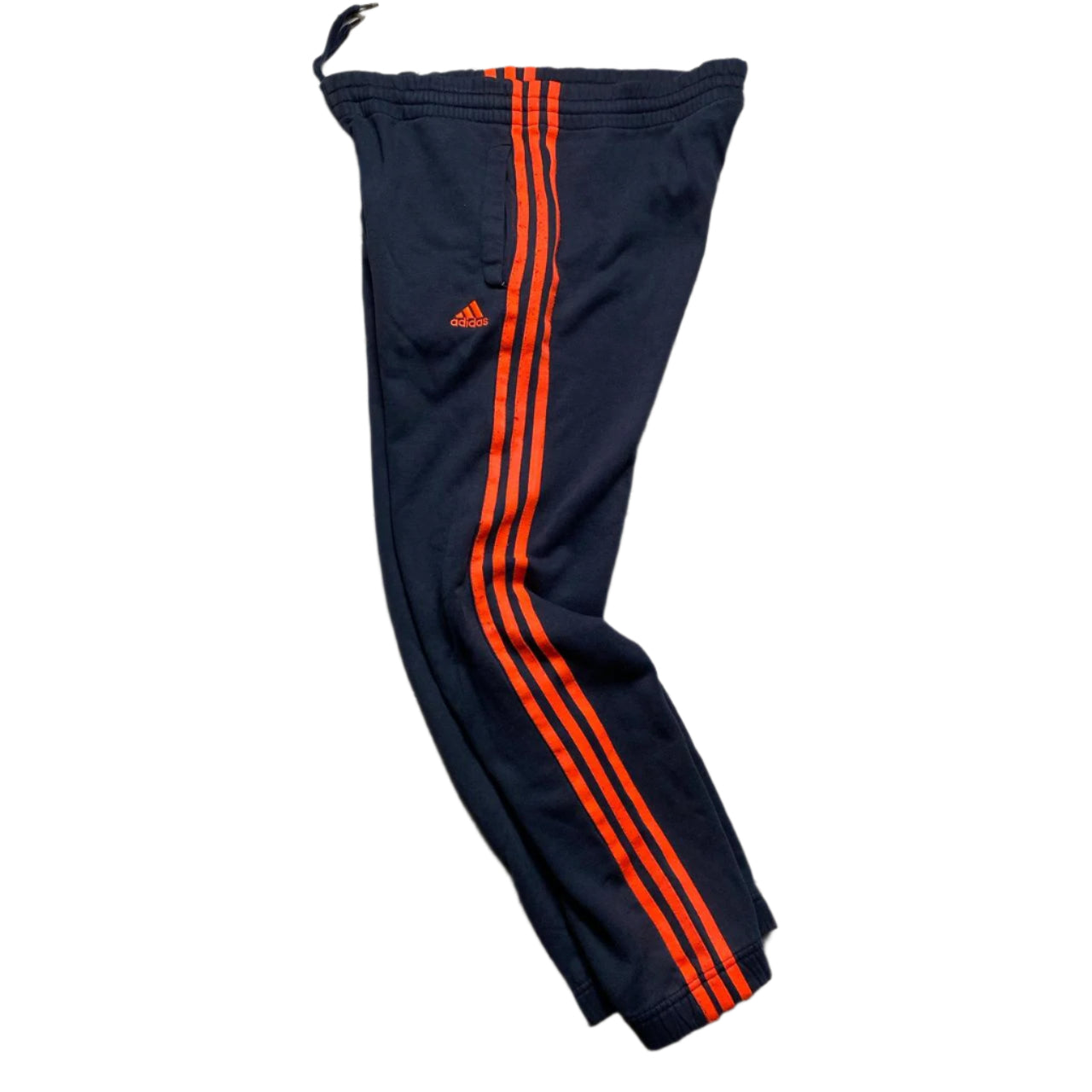 Adidas Navy and Orange Jogger Bottoms (M)