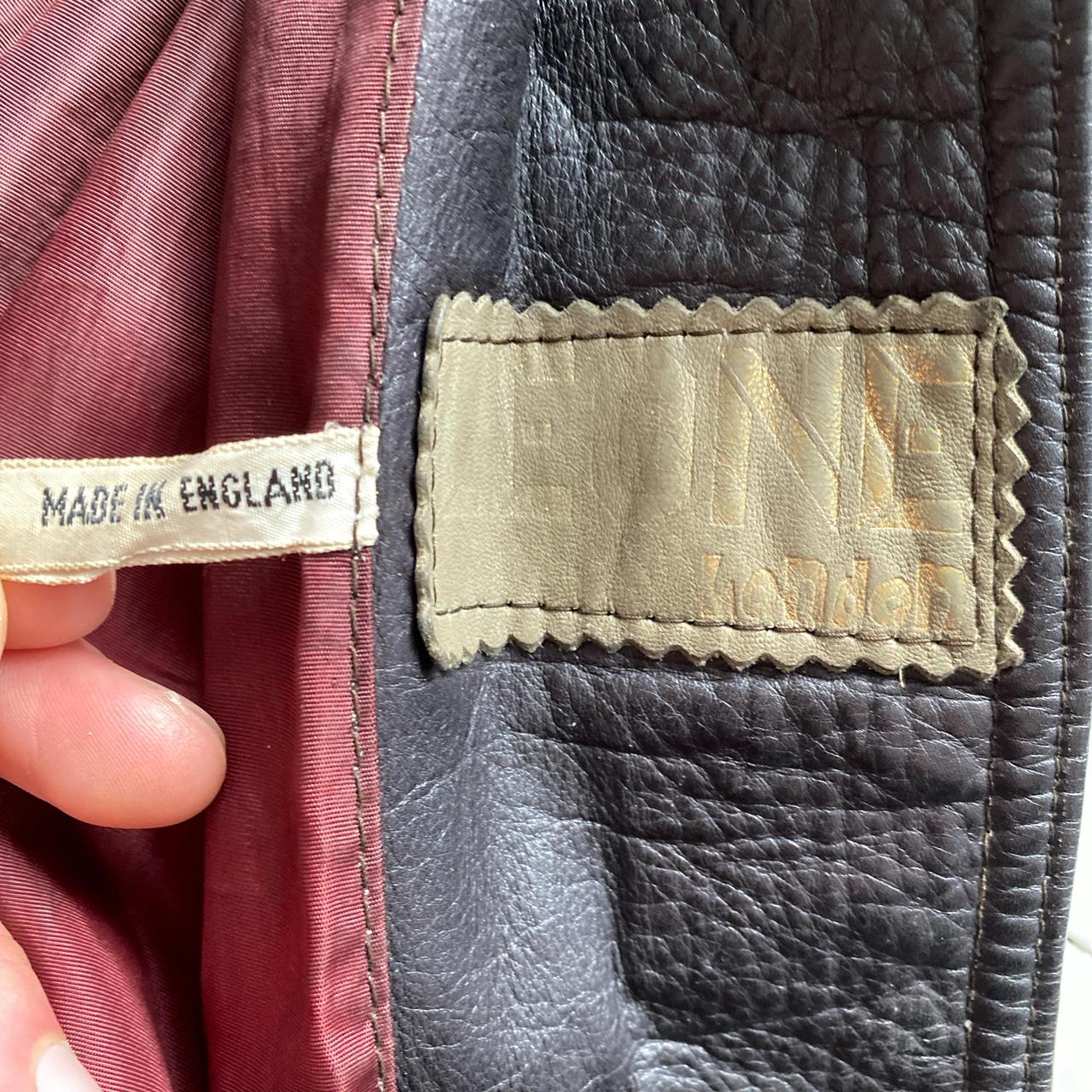 Leone London Vintage Brown Long Leather Trench Coat (S)